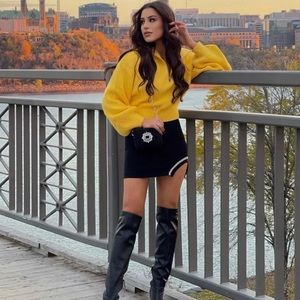 Zara jewel trim skirt